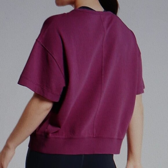 Athleta Modern Sundown Sweatshirt Tee Size M - Picture 2 of 5